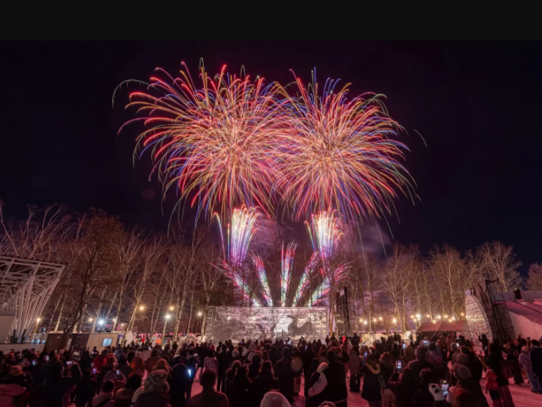 Obihiro Ice Festival Fireworks